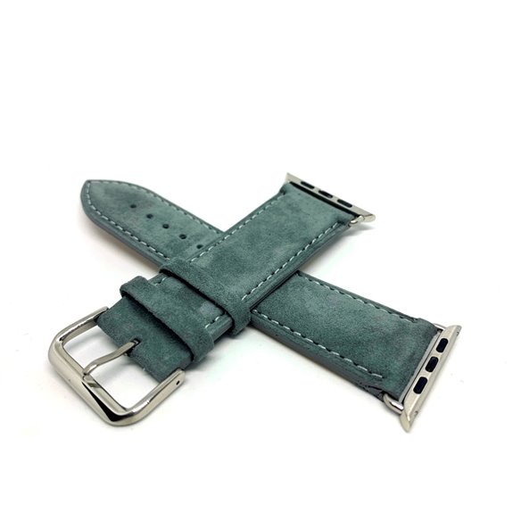 Curea Apple Watch piele intoarsa Kvarnsjo Clasic gri