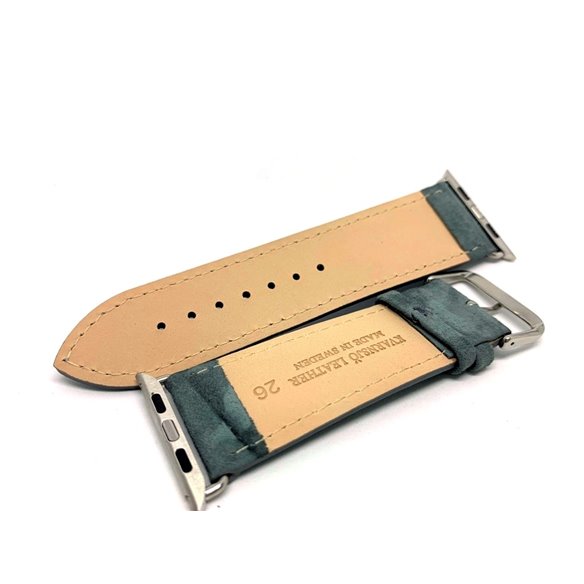 Curea Apple Watch piele intoarsa Kvarnsjo Clasic gri