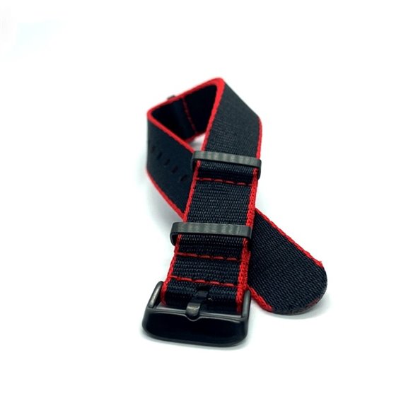 negru margine rosie 20mm NATO premium2