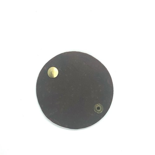 organizator cabluri/casti piele maro