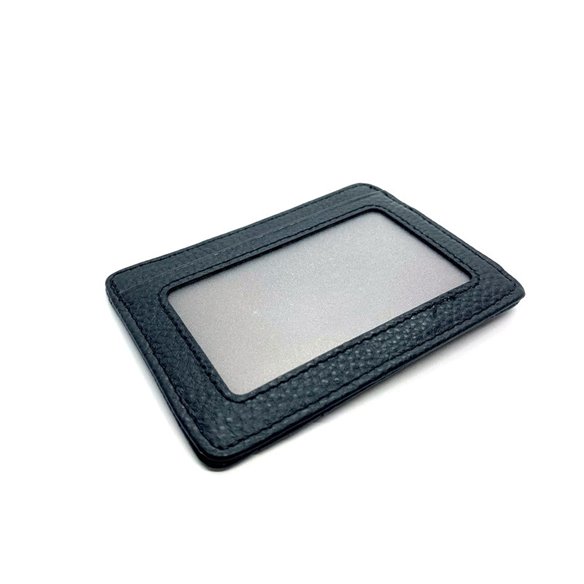 Portofel slim piele negru clips bani5