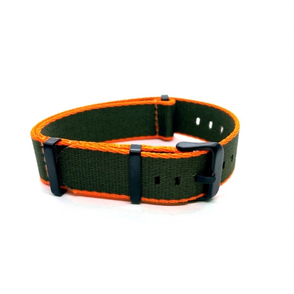 khaki-army green margine portocalie NATO Core catarama neagra