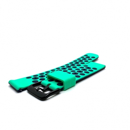 Turquoise-bleumarin Silicon DualTone Perforated 2