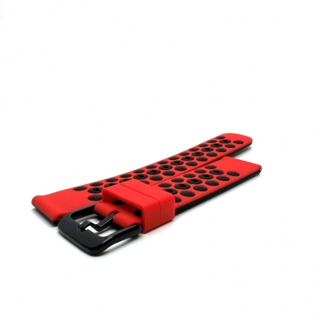 Negru-rosu Silicon DualTone Perforated 2