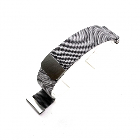 Curea metalica Milanese argintie cu inchidere magnetica