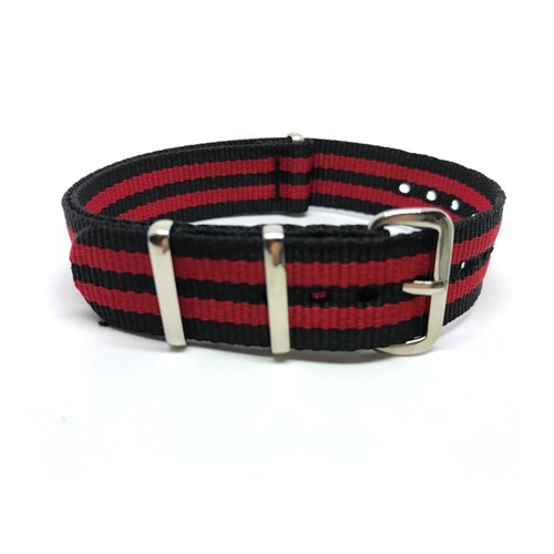 3negru-2rosu 18mm NATO catarama premium