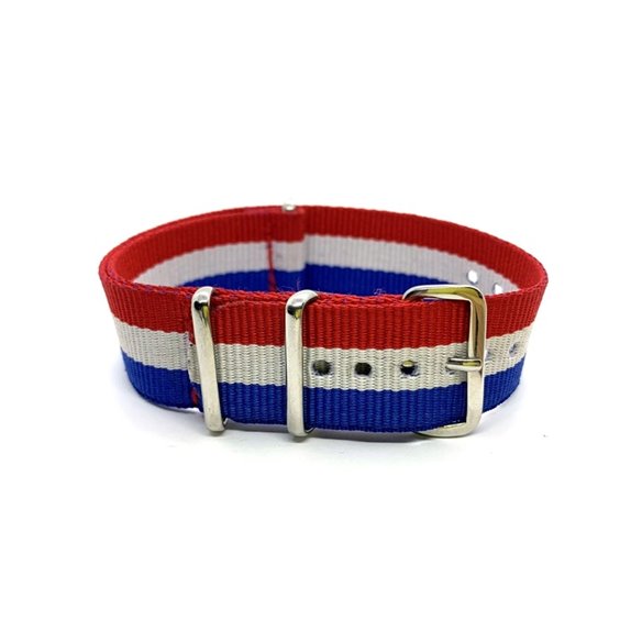 2bleumarin-alb-rosu 20mm NATO catarama premium