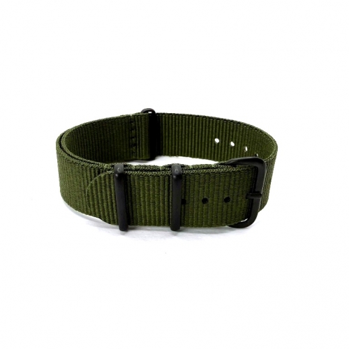 khaki-army green NATO catarama neagra