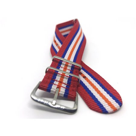 2rosu-2albastru-2alb-portocaliu 22mm NATO catarama normala 2